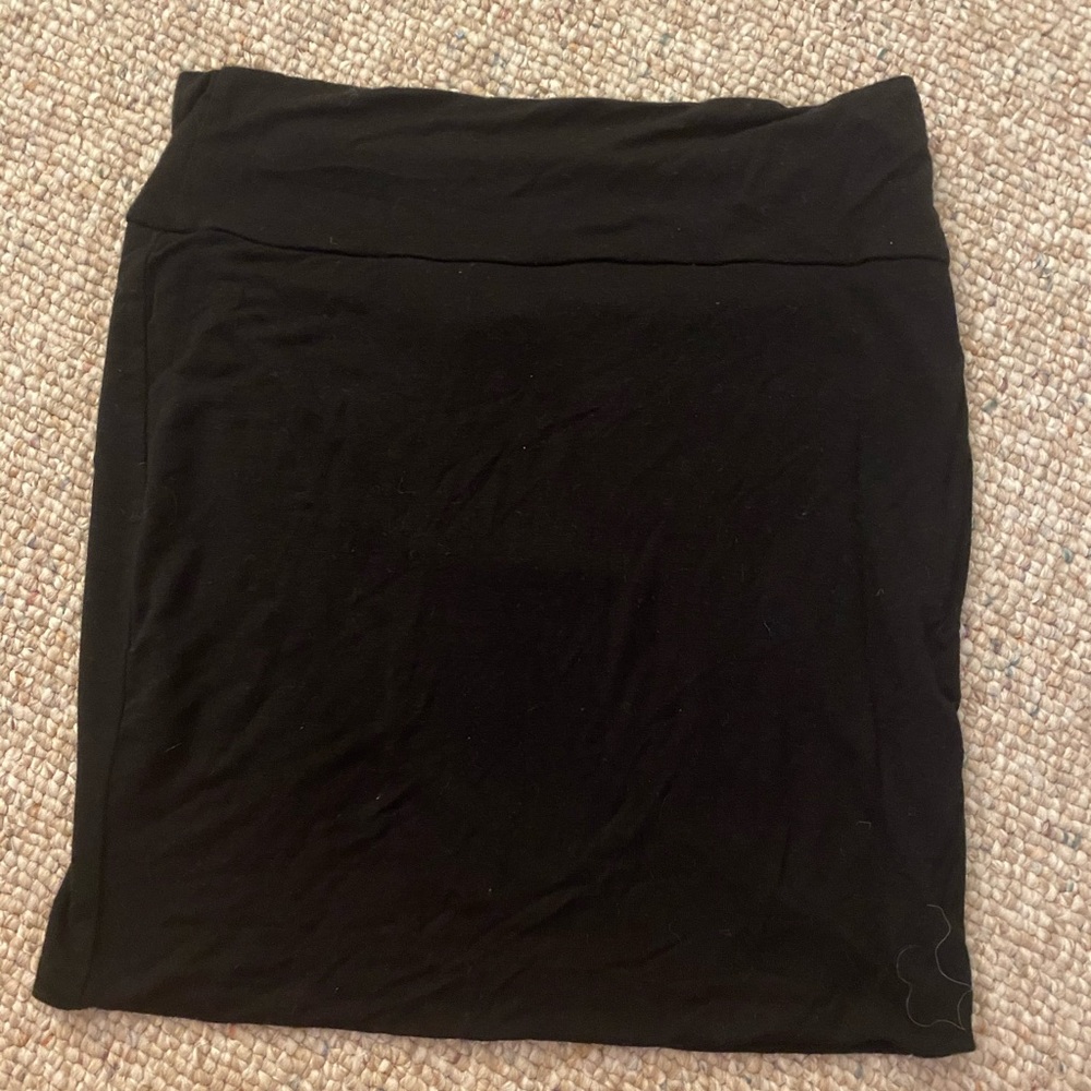 Plain black skirt